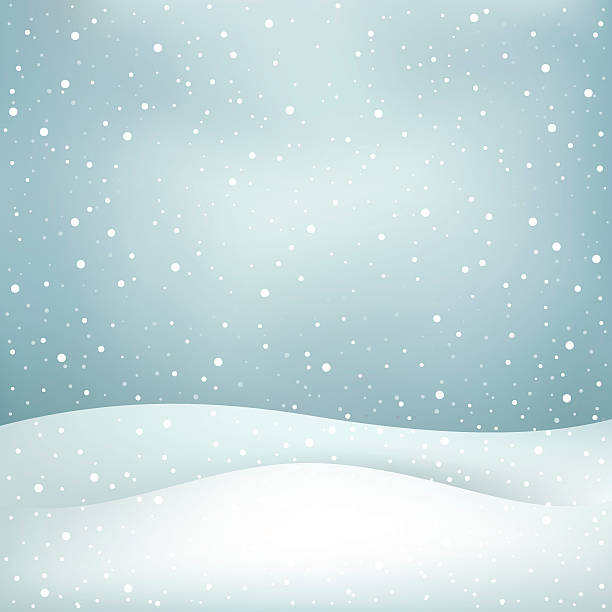 snowfall background The winter snowfall, blue daytime sky and snowdrift Christmas background blizzard stock illustrations