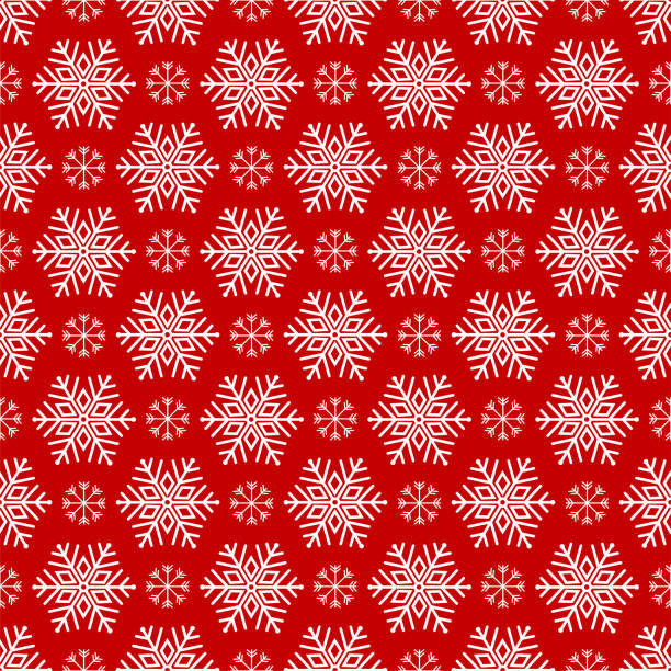 Snowflake pattern seamless. vector art illustration