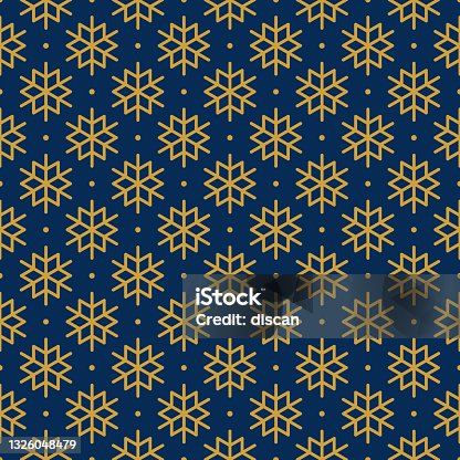 istock Snowflake Seamless Pattern. 1326048479