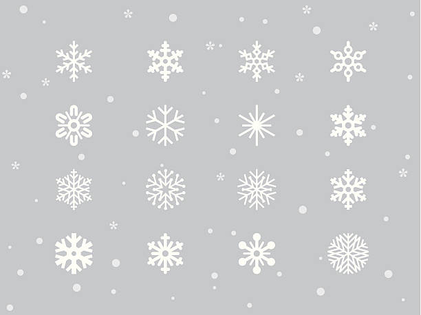 Snowflakes Snowflakes vector. Please see similar image ice crystal stock illustrations