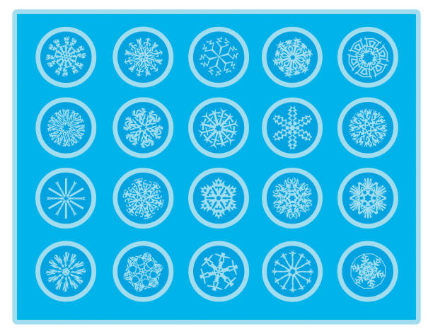 Snowflakes! vector art illustration
