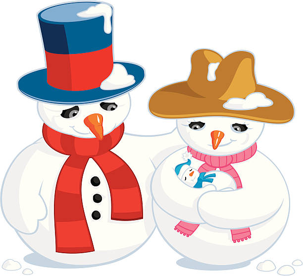 Download Snowman Family Illustrations, Royalty-Free Vector Graphics & Clip Art - iStock