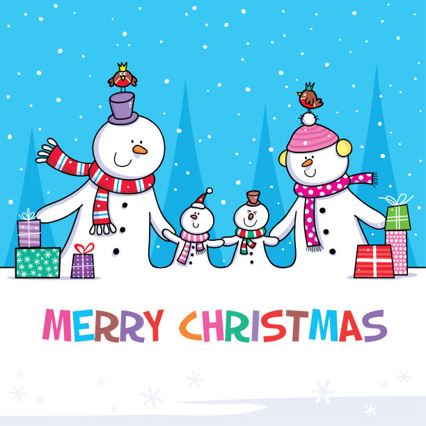 169 Snowman Family Svg Free SVG PNG EPS DXF File