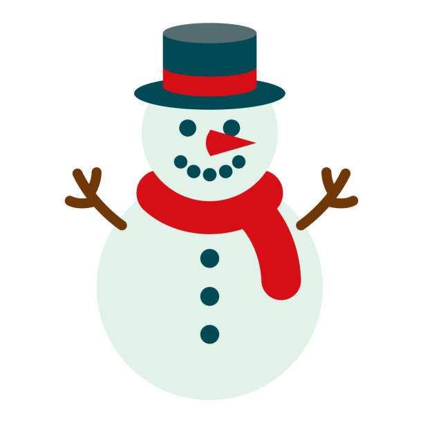 illustrations, cliparts, dessins animés et icônes de icône de bonhomme de neige sur le fond transparent - bonhomme de neige
