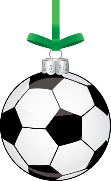 Best Soccer Christmas Ornaments Illustrations, Royalty-Free Vector