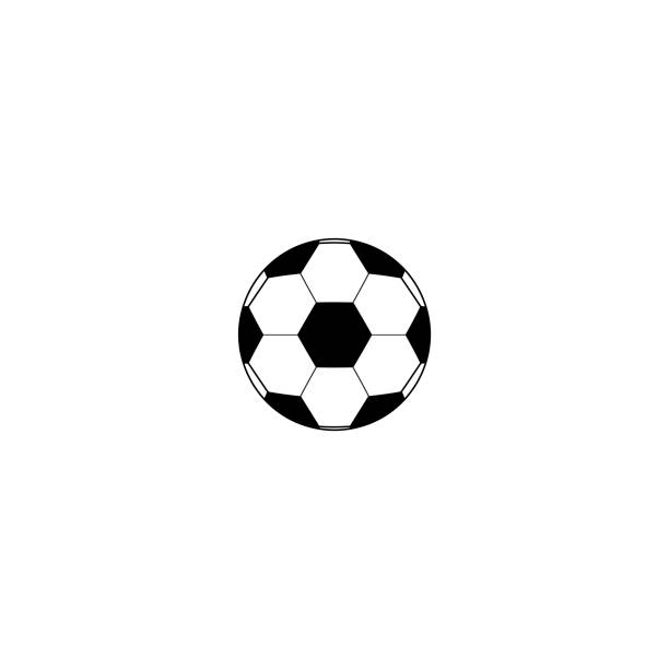 soccer ball vector icon  - Illustration Soccer Ball, Ball, Soccer, Icon, Vector classic black white soccer ball clip art stock illustrations