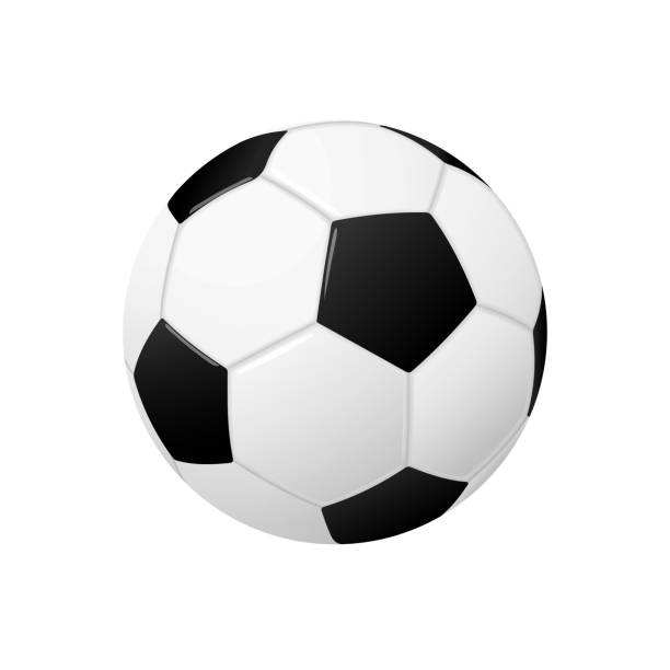 Soccer Ball Vector realistic football soccer ball isolated on white background classic black white soccer ball clip art stock illustrations