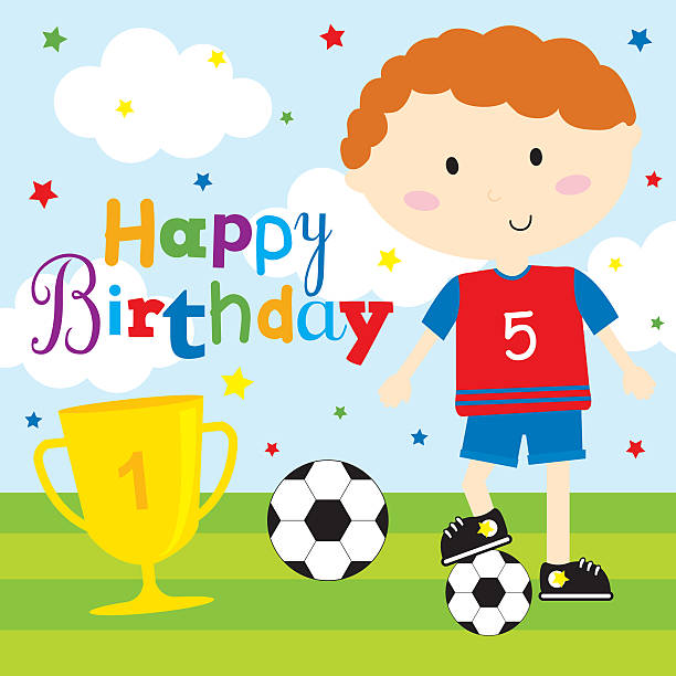 Happy Birthday Soccer Illustrations, Royalty-Free Vector Graphics ...