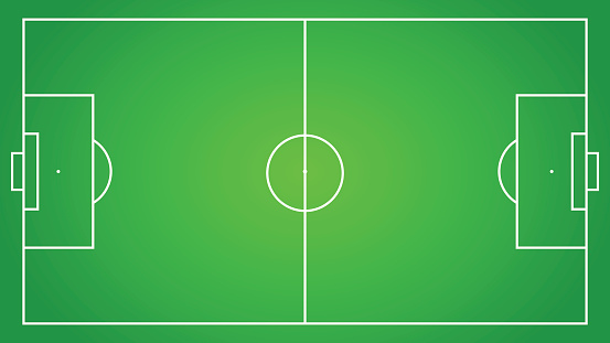 サッカーフィールド、ベクトルイラストレーション - イラスト素材...