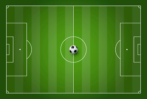 Soccer field vector illustration