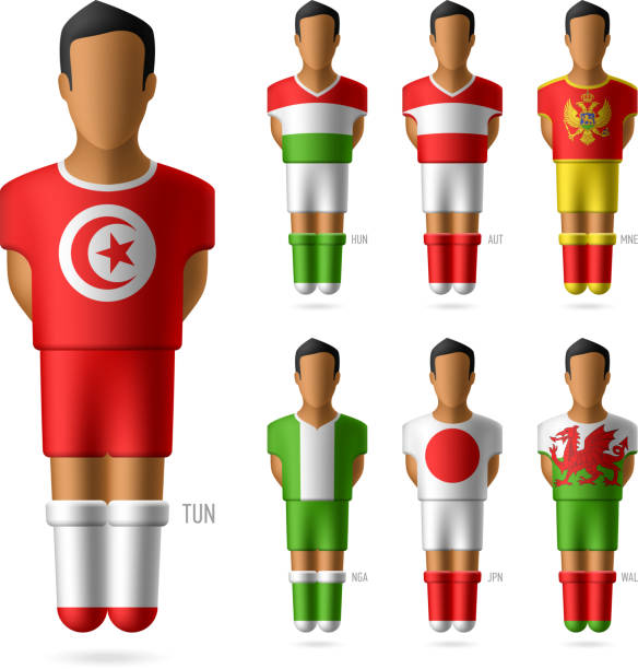 soccer / football players - nigeria soccer jersey 幅插畫檔、美工圖案、卡通及圖標