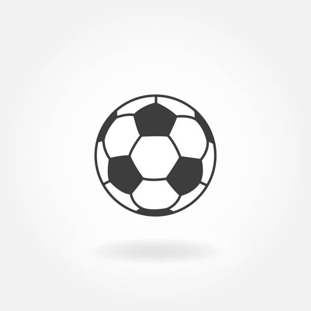 Soccer icon. Football ball or soccer ball vector icon. Soccer icon. Football ball or soccer ball vector icon. classic black white soccer ball clip art stock illustrations