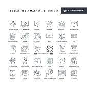 29 Social Media Marketing Icons - Editable Stroke - Easy to edit and customize - You can easily customize the stroke with