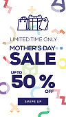 Social Media Stories Page Sale Banner Background - MOTHER'S DAY SALE