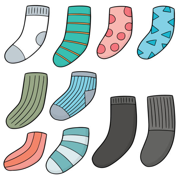Royalty Free Long Socks Clip Art, Vector Images & Illustrations - iStock