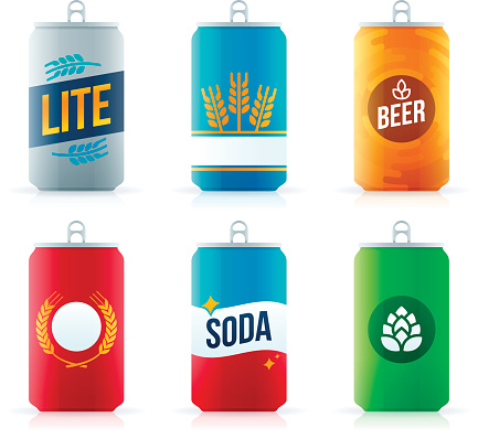 Soda or Beer Aluminum Cans