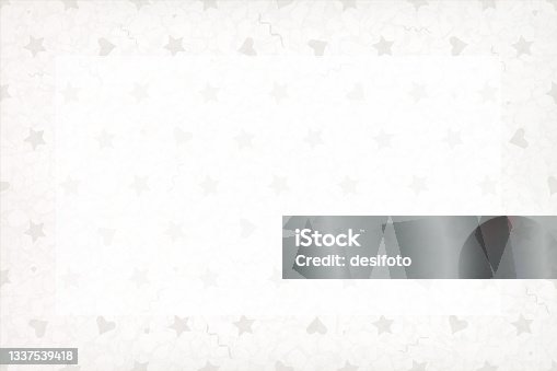 istock Soft light grey and white coloured horizontal bordered photo frame type semi seamless vector backgrounds with just allover pattern seamless and not the grunge 1337539418