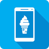 istock Soft Serve Smartphone Icon Silhouette 1413172061