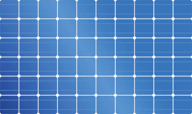 solar-panel, solarenergie, solar-zelle - solaranlage stock-grafiken, -clipart, -cartoons und -symbole