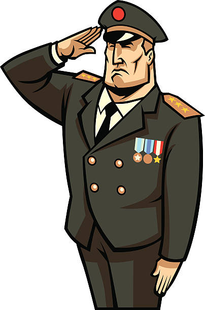 Salutierender Soldat Salutierender Soldat