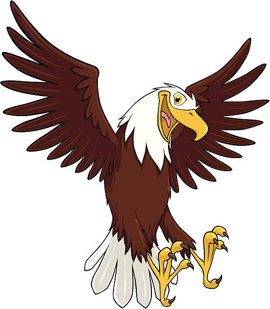 stockillustraties, clipart, cartoons en iconen met soon eagle - eagle cartoon