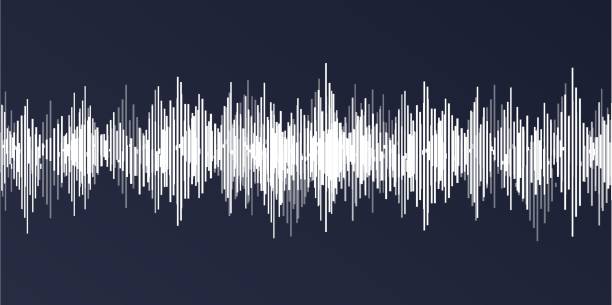 sound wave classic hintergrund - audiozubehör stock-grafiken, -clipart, -cartoons und -symbole