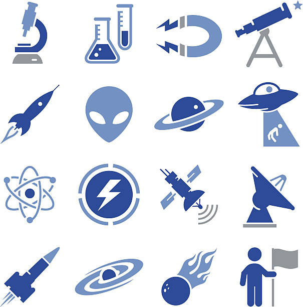 Space and Science Icons - Pro Series Aliens, planets, solar system and other science related icons. Use for your print project or Web site. See more in this series. astronomy telescope stock illustrations