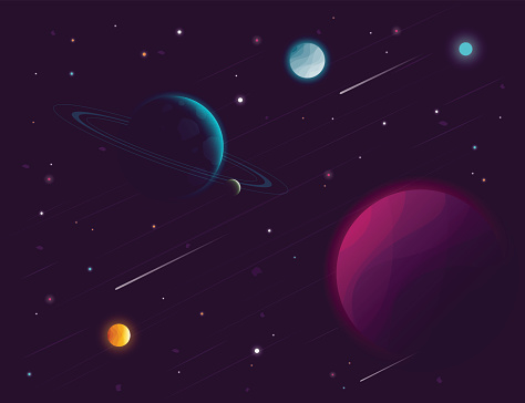 space background vector illustration