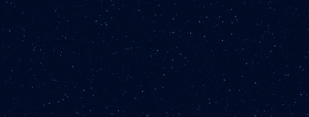 ilustraciones, imágenes clip art, dibujos animados e iconos de stock de fondo de estrellas del espacio. vector de cielo de luz de noche - starry sky