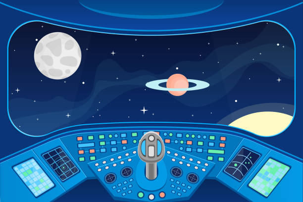 Best Spaceship Interior Illustrations Royalty Free Vector