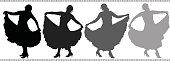 istock Spanish Dancers (Vector) 113125173