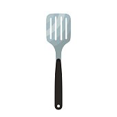 istock Spatula utensil, metal tool for barbecue. Made in flat style 685983160