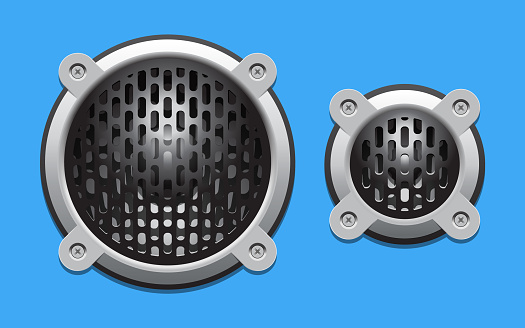 A pair of speakers. vector