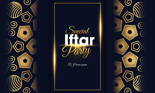 Special Iftar party banner design