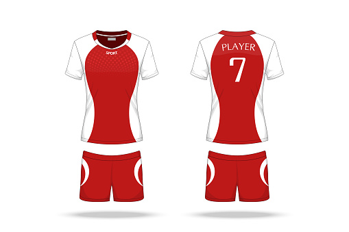 Specification Volleyball Jersey Isolated On White Background Sport T ...