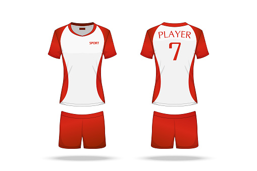 Specification Volleyball Jersey Isolated On White Background Sport T ...