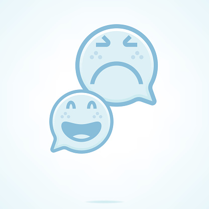 Sprechblase Emoticons W tend Und Lachen Laut Stock Vektor Sprechblase Emoticons W tend Und Lachen Laut Stock Vektor