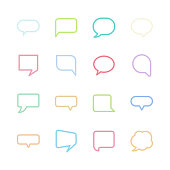 Speech bubble icons,vector illustration.
EPS 10.