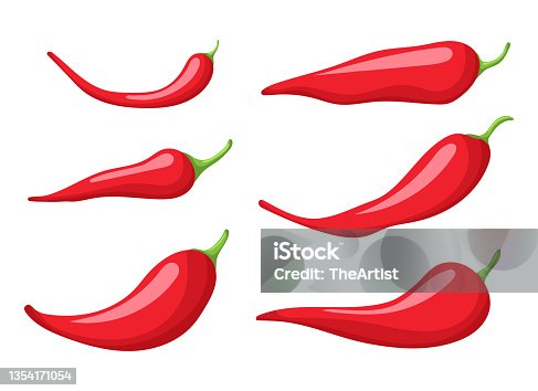 istock Spicy pepper vector design illustration isolated on white background 1354171054