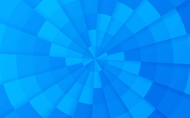 spiralblau abstrakter hintergrund - windrad stock-grafiken, -clipart, -cartoons und -symbole