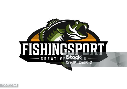 istock Sport Fishing Logo Design Template 1330120869
