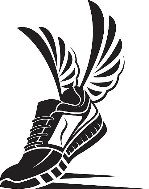 Royalty Free Winged Shoe Clip Art, Vector Images & Illustrations - iStock