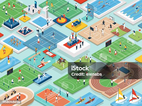 istock Sports and athletes international competition 1158048696