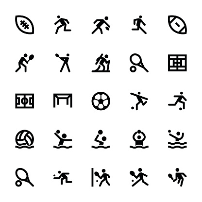 Sports and Games Vector Icons 14