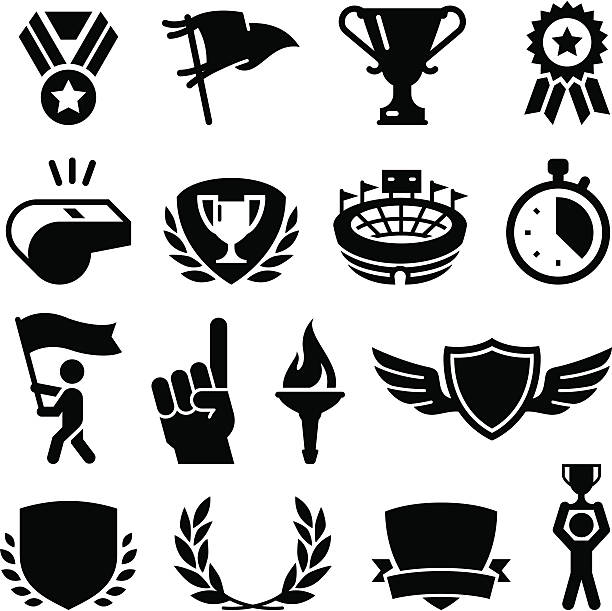 sports awards - black series - 三角旗 插圖 幅插畫檔、美工圖案、卡通及圖標