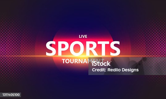 istock Sports or Abstract background with dynamic circles. stock illustration 1311405100