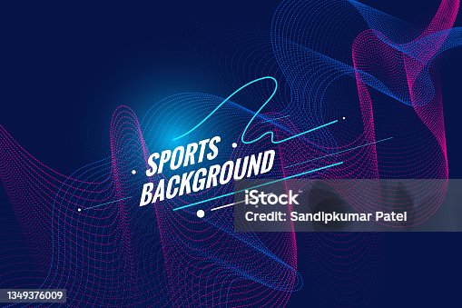 istock Sports or Abstract background with dynamic flowing waves. 1349376009