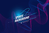 istock Sports or Abstract background with dynamic flowing waves. 1349376009