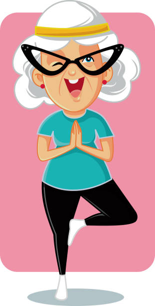 Funny Old Lady Illustrations, Royalty-Free Vector Graphics ...