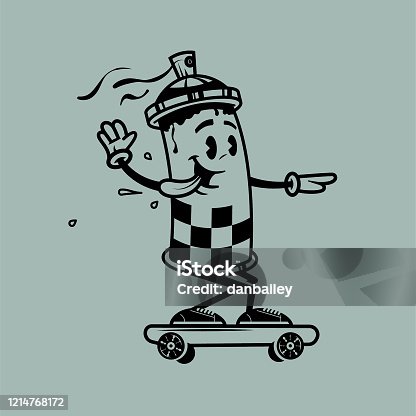 istock Spray can skater 1214768172